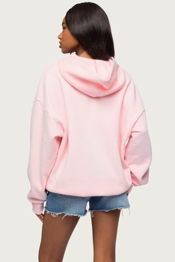 Camo Cutie Edikted Oversized Hoodie pink