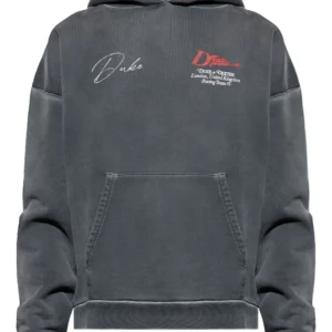 DUKE & DEXTER graphic-print cotton hoodie