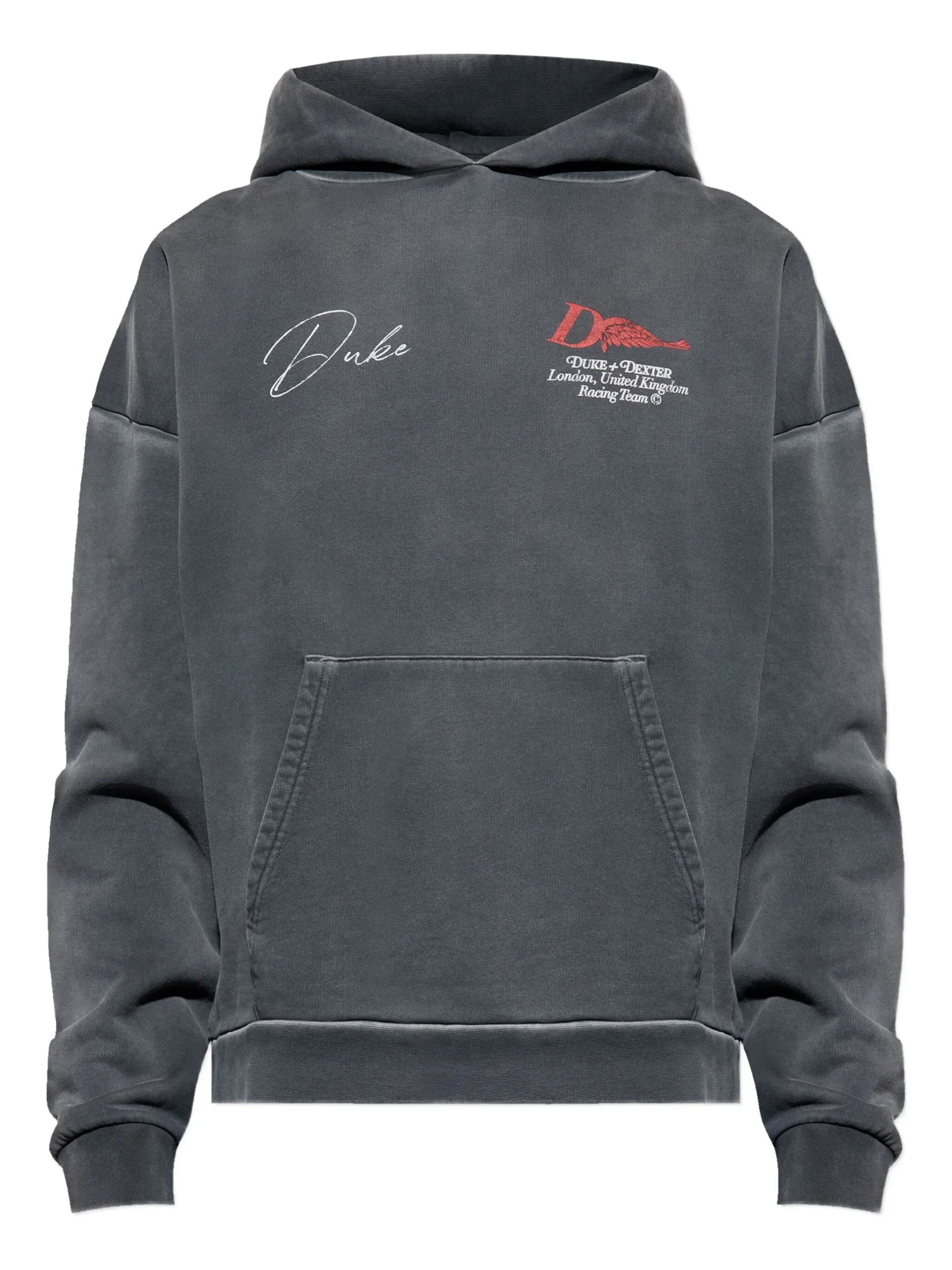 DUKE & DEXTER graphic-print cotton hoodie DUKE & DEXTER graphic-print cotton hoodie