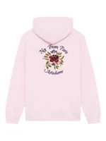 Drôle De Monsieur floral-print hoodie pink