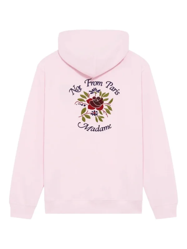 Drôle De Monsieur floral-print hoodie pink
