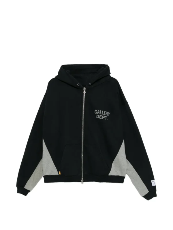 GALLERY DEPT. contrast-panel zip hoodie