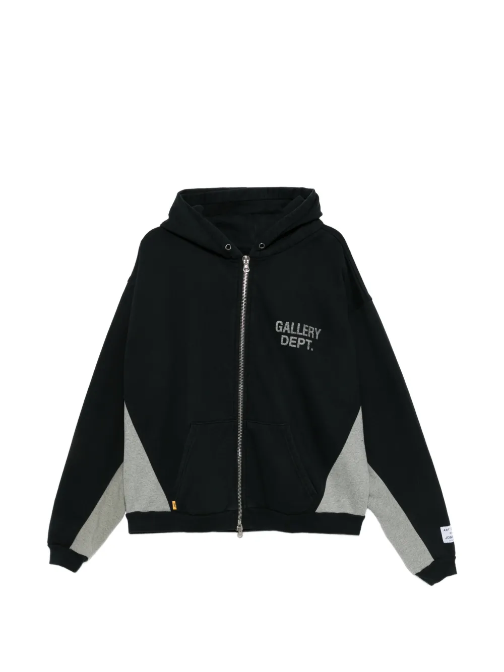 GALLERY DEPT. contrast-panel zip hoodie GALLERY DEPT. contrast-panel zip hoodie