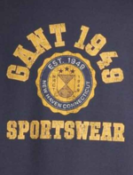 Gant Champs Graphic Sweatshirt - Navy 1