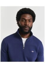 Gant Shield Half-Zip Sweatshirt – Persian Blue 1