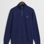Gant Shield Half-Zip Sweatshirt – Persian Blue 11