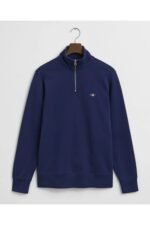 Gant Shield Half-Zip Sweatshirt – Persian Blue 11