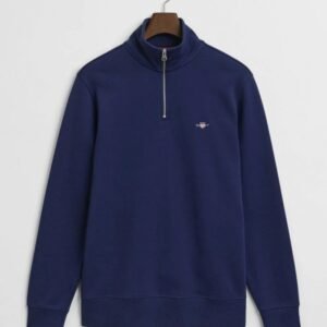 Gant Shield Half-Zip Sweatshirt – Persian Blue 11
