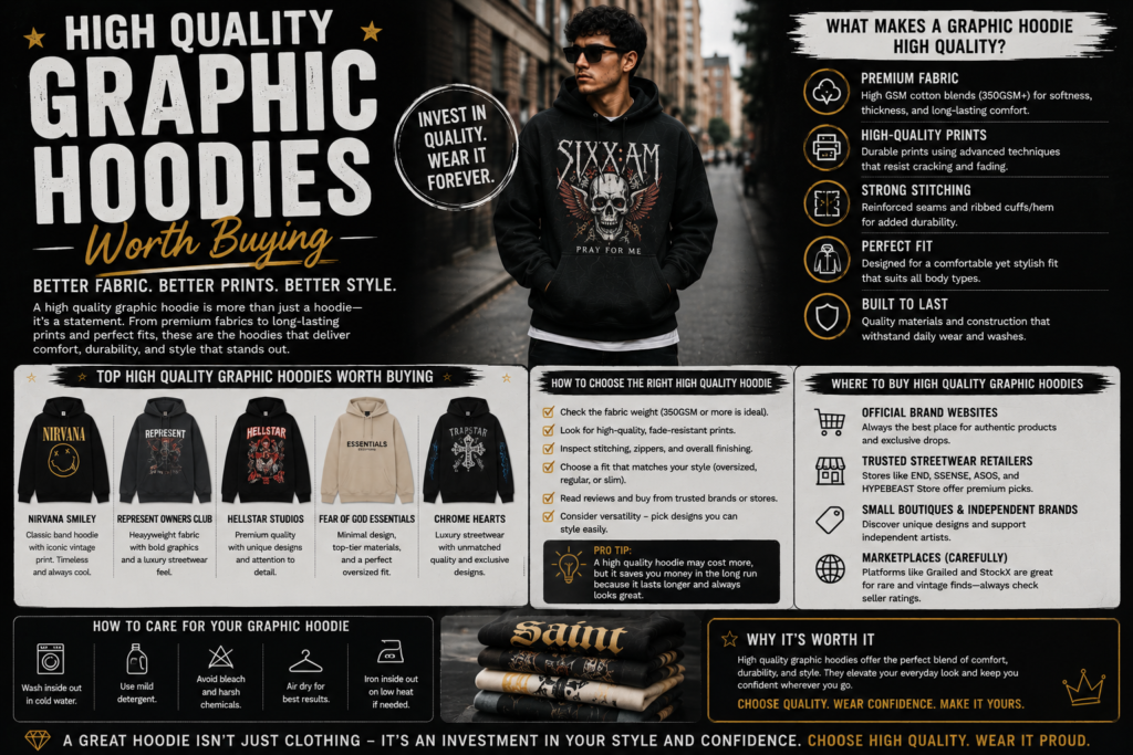 High Quality Graphic Hoodies Worth Buying