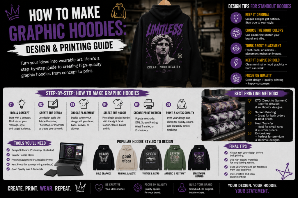 How to make graphic hoodies guide