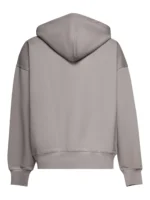 John Richmond logo-print zip-up hoodie gray