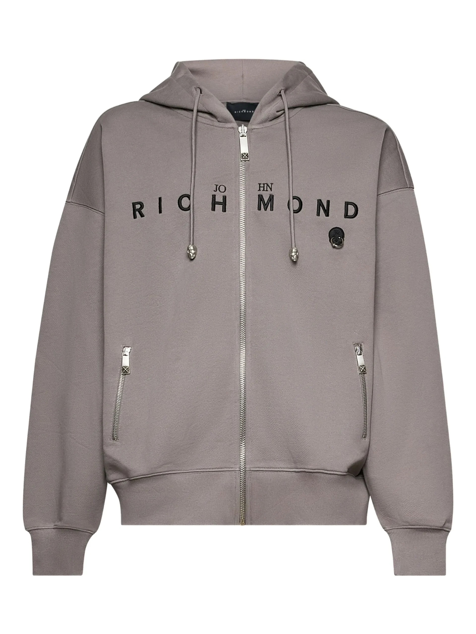 John Richmond logo-print zip-up hoodie John Richmond logo-print zip-up hoodie
