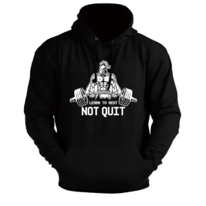 LEARN TO RESET NOT QUIT - Men's Hoodie black