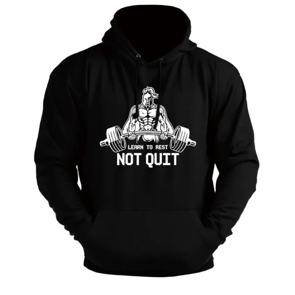 LEARN TO RESET NOT QUIT - Men's Hoodie black