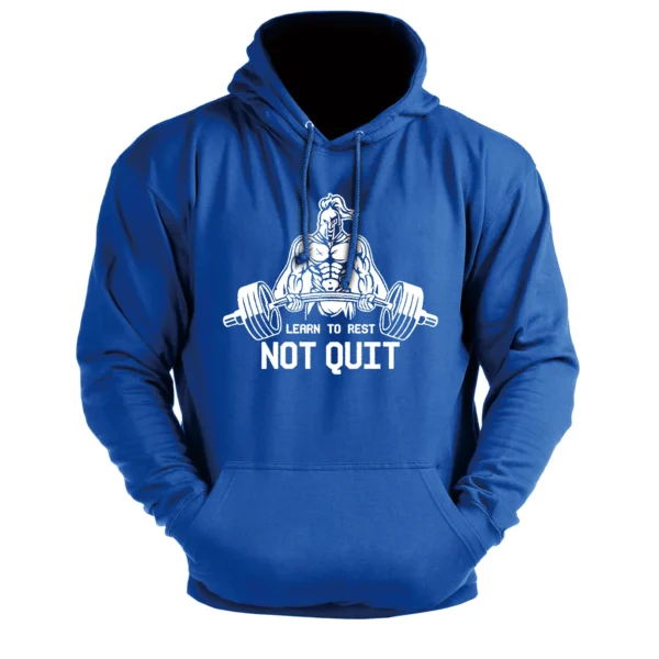 LEARN TO RESET NOT QUIT - Men's Hoodie blue
