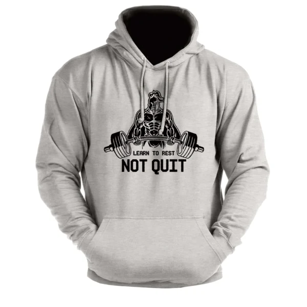 LEARN TO RESET NOT QUIT - Men's Hoodie off white