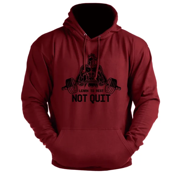 LEARN TO RESET NOT QUIT - Men's Hoodie red