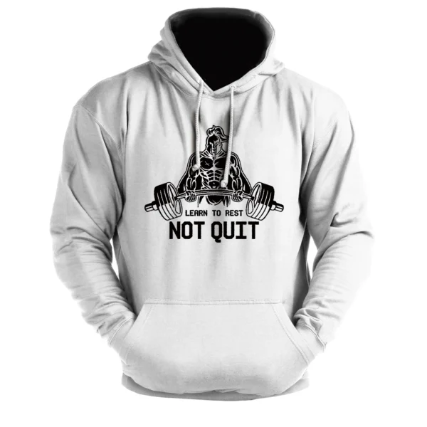 LEARN TO RESET NOT QUIT - Men's Hoodie white