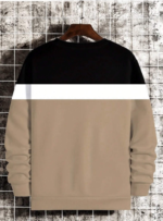 Manfinity Dauomo Men's Color-Block Letter Print Sweatshirt, For Fall Winter, Long Sleeve Top 11