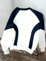 Manfinity Hypemode Men's Colorblock Print Pullover Sweatshirt, Suitable Forr, Outdoor, white 11