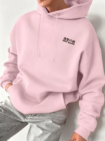 Men's Casual Fashionable Street Hoodie, Japanese Anime Character & Slogan Print, Kangaroo Pocket, Drawstring, Loose Fit, Suitable For Commuting 1