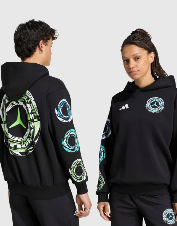 Mercedes - Amg Petronas Formula 1 Team Lights On Hood Sweatshirt 1