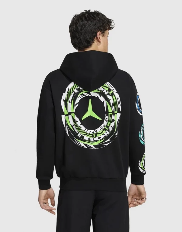 Mercedes - Amg Petronas Formula 1 Team Lights On Hood Sweatshirt 11