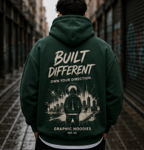 Monochrome Urban Logo Pullover Hoodie