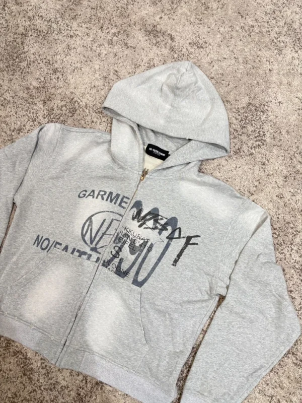 No Faith Studios Zip Up Hoodie 1