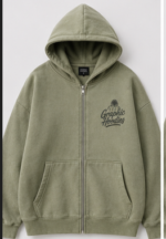 Relex Boxy Fit Graphic Zip-Up hoodie