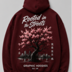 Rooted in streetstyle cherry blossom hoodie