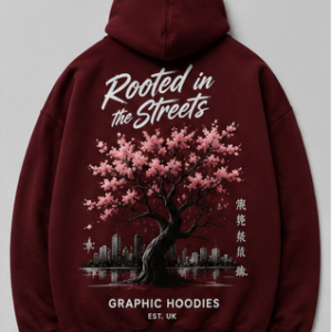 Rooted in streetstyle cherry blossom hoodie