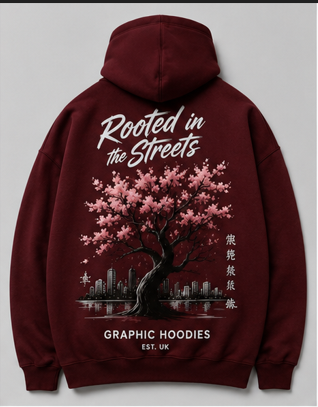 Rooted in streetstyle cherry blossom hoodie Rooted in streetstyle cherry blossom hoodie