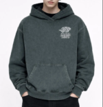 Shin'yū - Unisex Snow Washed Hoodie WhiteTigerStoreCH