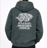 Unisex Snow Washed Hoodie WhiteTigerStoreCH