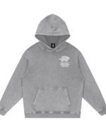 Shin'yū - Unisex Snow Washed Hoodie WhiteTigerStoreCH gray