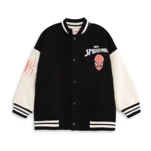 Vanilla Underground Black Marvel Spiderman Bomber Jacket