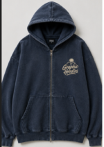 Vintage Oversized zip up hoodie