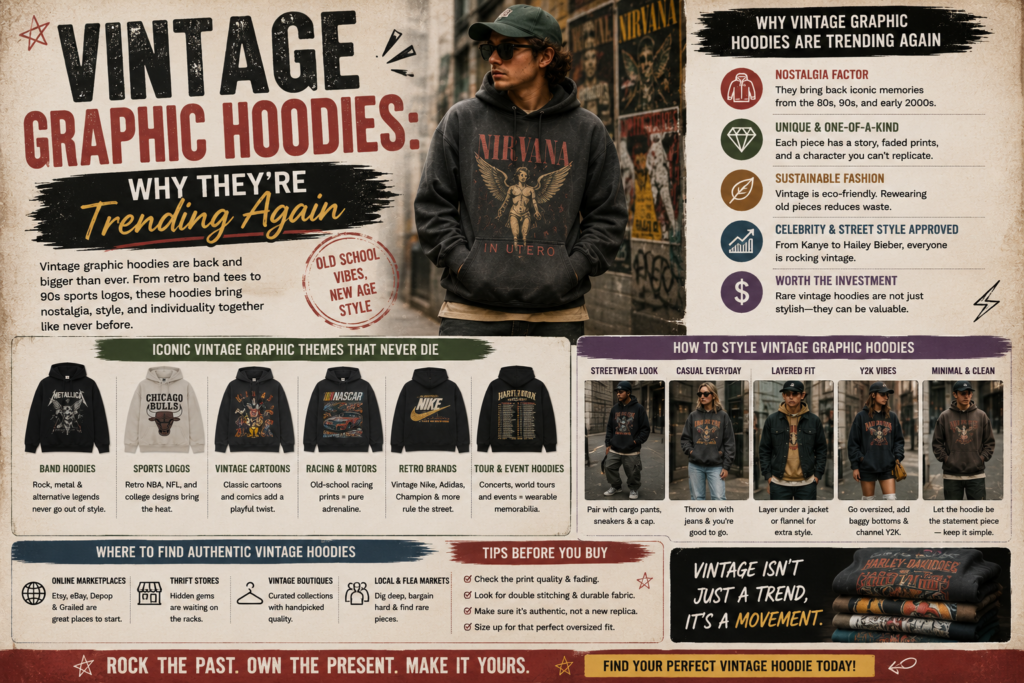 Vintage graphic hoodies trend guide