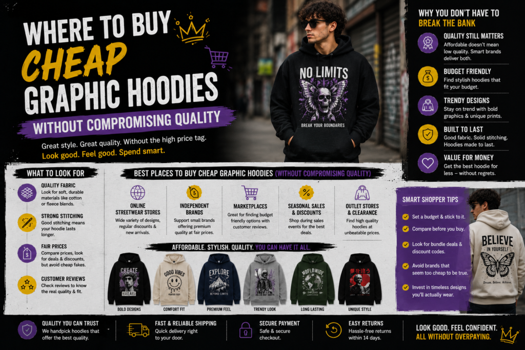 Where to Buy Cheap Graphic Hoodies With