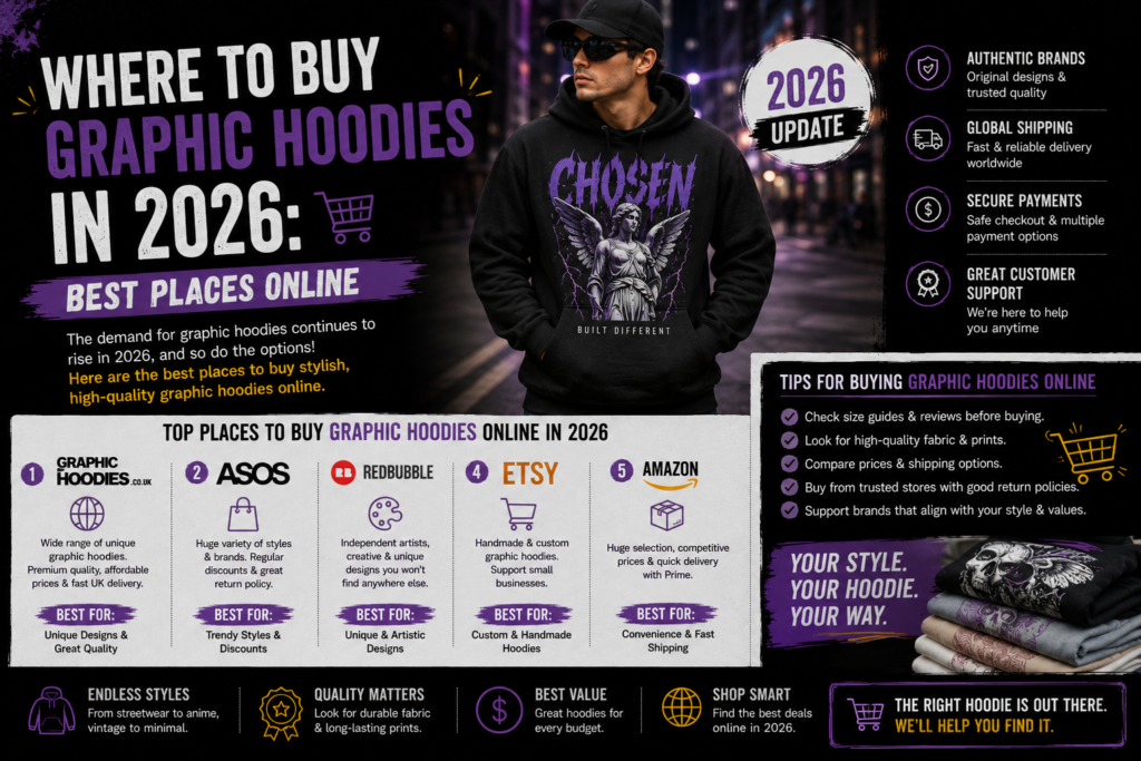 Where to Buy Graphic Hoodies in 2026: Best Places Online
