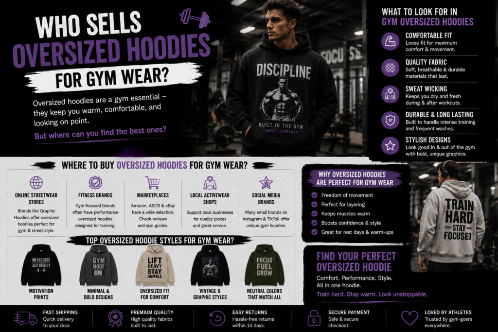 Who Sells Oversized Hoodies for Gym Wear