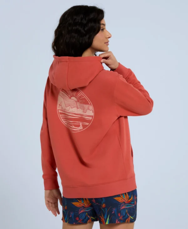 Womens Full-Zip Hoodie burnt orange