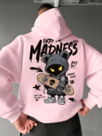 enjoy the madness hoodie pink